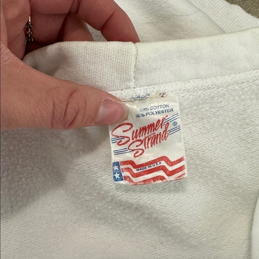 Vintage Myrtle Beach Fruit Print White Cardigan - Picture 8 of 11